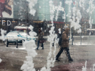 В Польше выпал снегопад