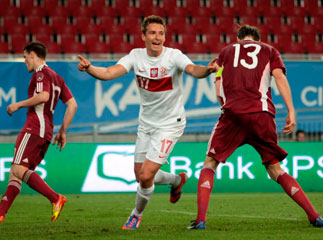 Польша обыграла Латвию в товарищеском матче перед Евро-2012